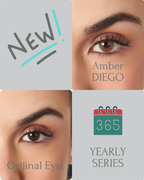 Amber Color Contact Lenses Plano (0,00)