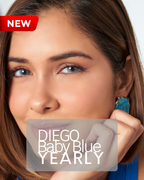 Baby Blue Color Contact Lenses Plano (0,00)