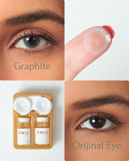 Graphite Color Contact Lenses Plano (0,00)