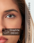 Graphite Color Contact Lenses Plano (0,00)