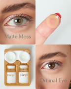 Matte Moss Color Contact Lenses Plano (0,00)