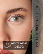 Matte Moss Color Contact Lenses Plano (0,00)