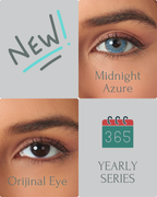Midnigt Azure Color Contact Lenses Plano (0,00)