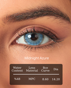 Midnigt Azure Color Contact Lenses Plano (0,00)