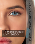 Midnigt Azure Color Contact Lenses Plano (0,00)