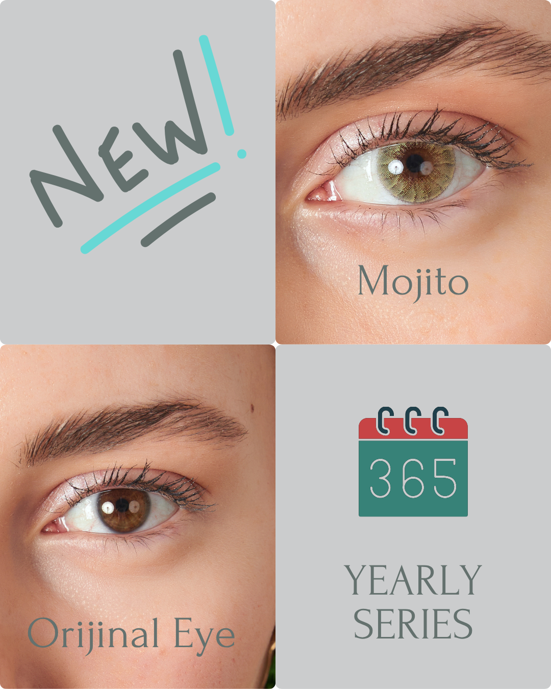 Mojito Color Contact Lenses Plano (0,00)