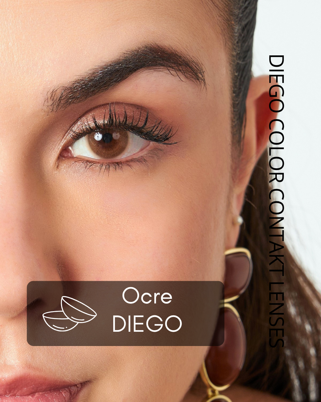 Ocre Color Contact Lenses Plano (0,00)