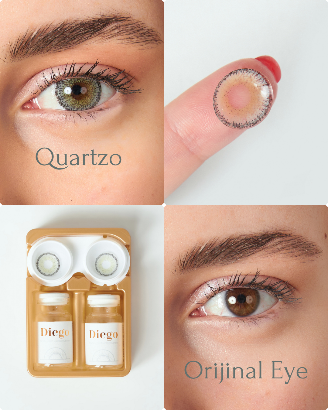 Quartzo Color Contact Lenses Plano (0,00)