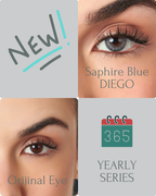 Saphire Blue Color Contact Lenses Plano (0,00)