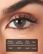 Titanium Color Contact Lenses Plano (0,00)
