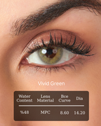Matte Moss Color Contact Lenses Plano (0,00)