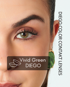 Matte Moss Color Contact Lenses Plano (0,00)