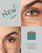Matte Moss Color Contact Lenses Plano (0,00)