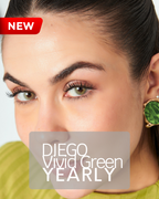 Matte Moss Color Contact Lenses Plano (0,00)