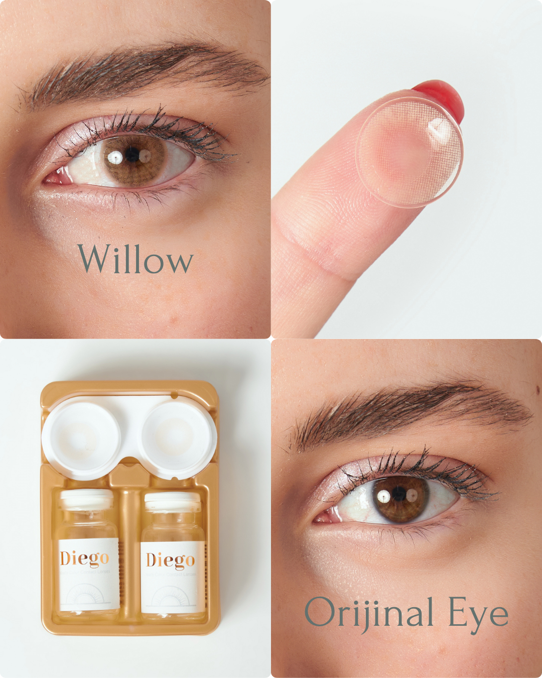 WilloW Color Contact Lenses Plano (0,00)